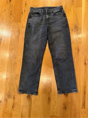 American Eagle Outfitters women’s curvy Straight Black Denim Jeans